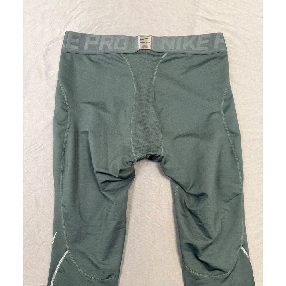 Nike Pro Hyperwarm Mens 2XL Compression Tights Insulated‎ Green 810383-364